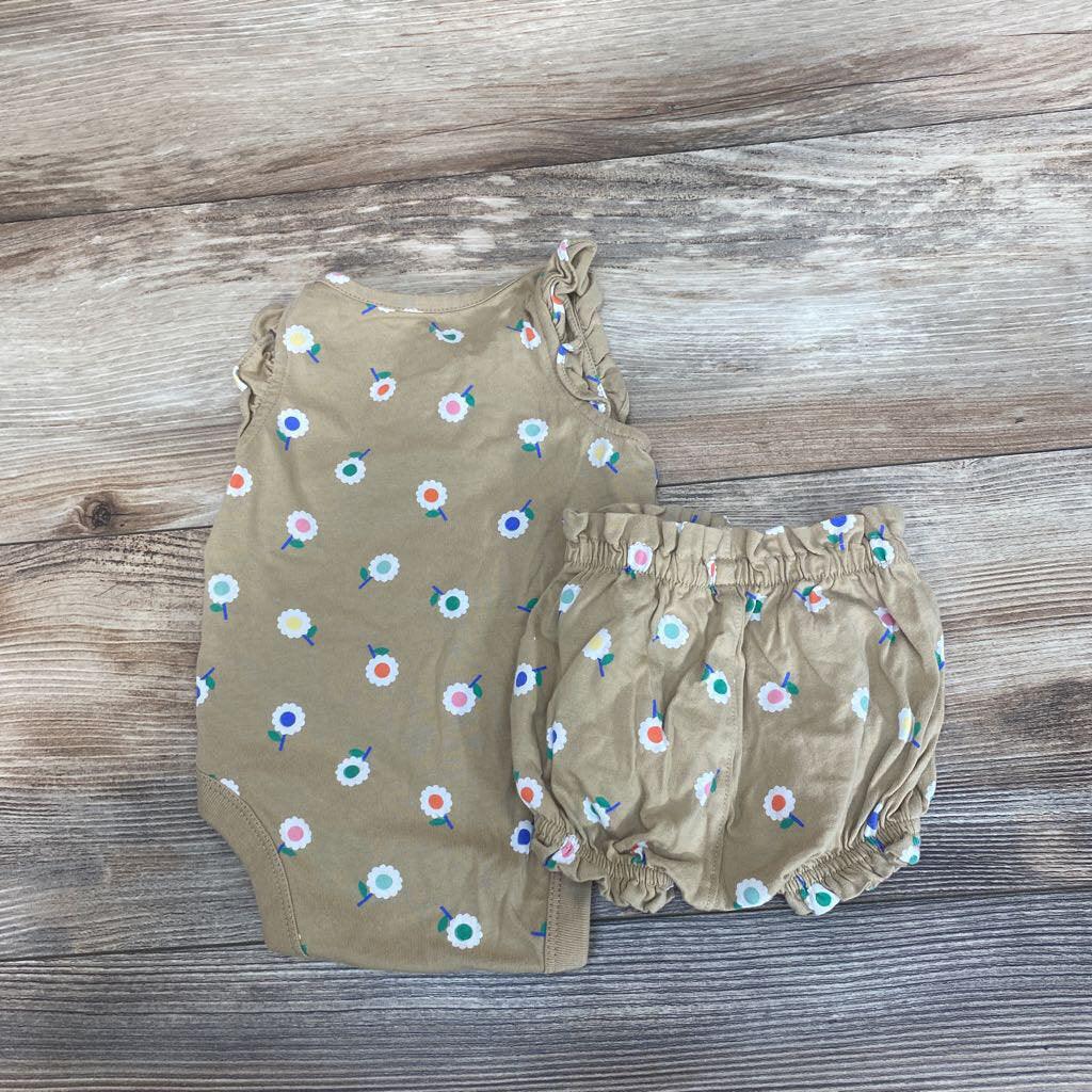 Baby Gap Organic Mix & Match Flutter Sleeve Bodysuit & Short Set sz 0-3m - Me 'n Mommy To Be