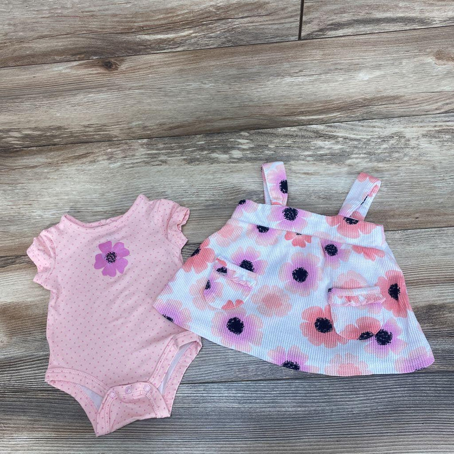 Just Lizzy 2Pc Bodysuit & Floral Dress sz 0-3M - Me 'n Mommy To Be