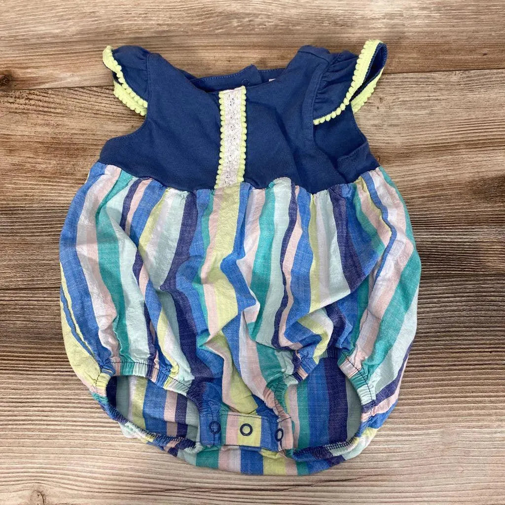 Cat & Jack Striped Bubble Romper sz 6-9m - Me 'n Mommy To Be