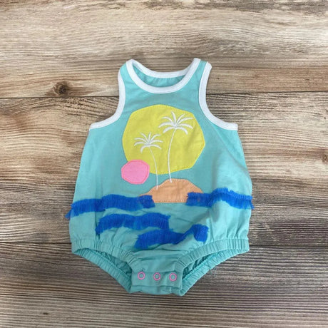 Cat & Jack Beach Applique Romper sz NB - Me 'n Mommy To Be