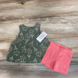 NEW Just One You 2pc Floral Top & Shorts sz 3m - Me 'n Mommy To Be