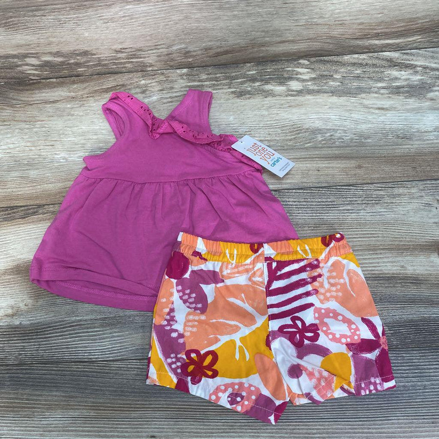NEW Just One You 2pc Tank Top & Floral Shorts sz 3m - Me 'n Mommy To Be