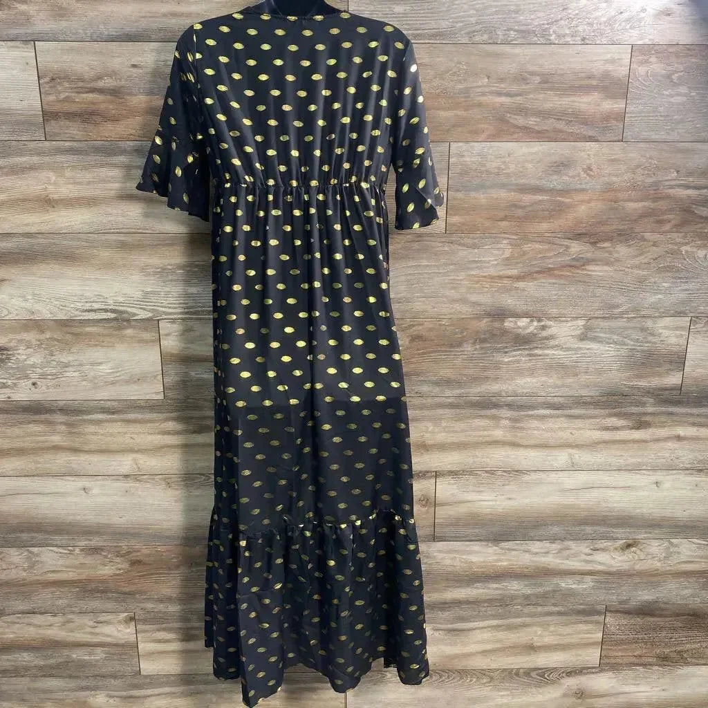 chinese dress ladies Chiffon Cowl Neck Gown - Maxi Polka Dot main image 0