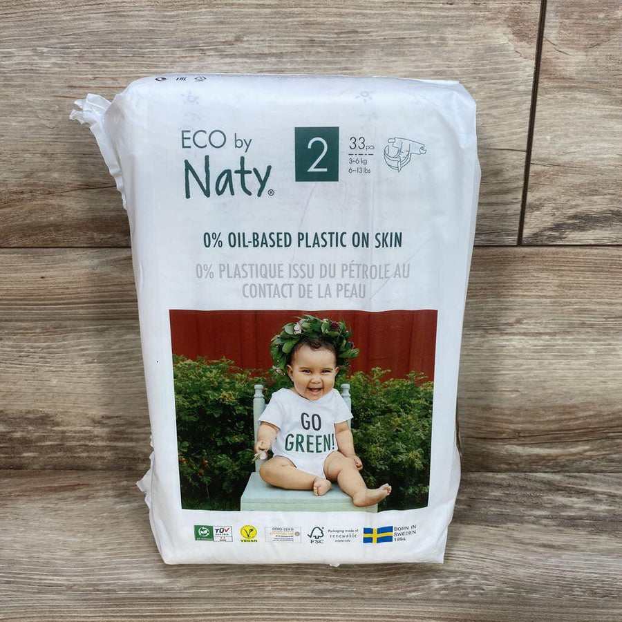Eco by Naty Premium Disposable Diapers for Sensitive Skin sz Size 2 - Me 'n Mommy To Be