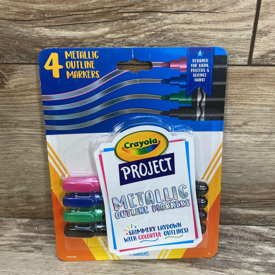 Crayola Project 4 Ct. Metallic Outline Markers