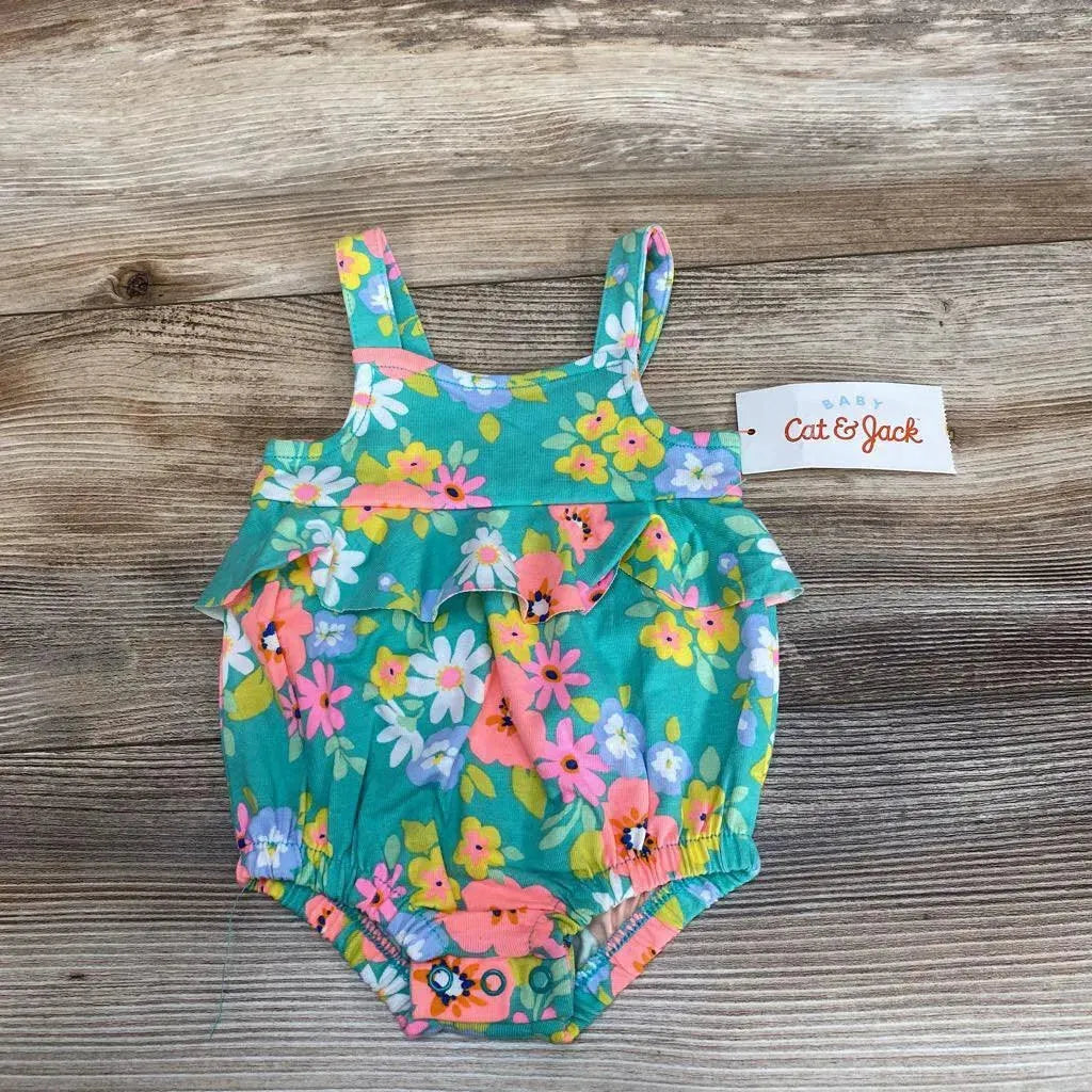 NEW Cat & Jack Floral Sunsuit sz NB - Me 'n Mommy To Be