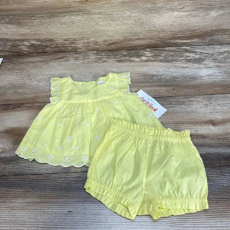 NEW Cat & Jack 2pc Eyelet Top & Shorts sz 0-3m - Me 'n Mommy To Be