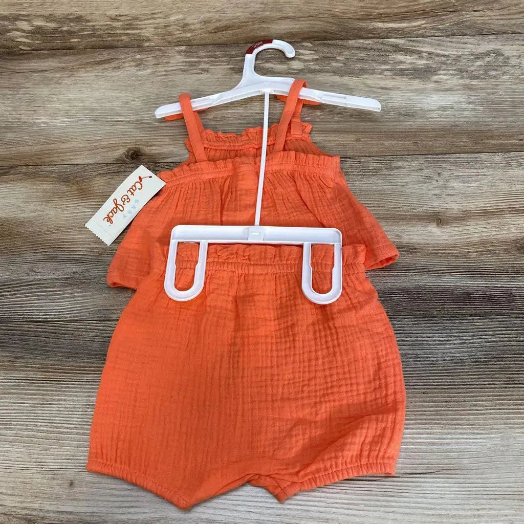 Cat & Jack NEW 2pc Muslin Top & Shorts sz 3-6m - Me 'n Mommy To Be