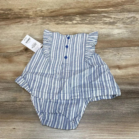 NEW Just One You Striped Linen Bodysuit Dress sz 3m - Me 'n Mommy To Be