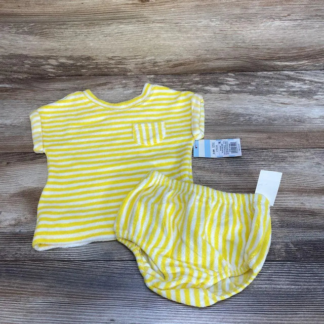 NEW Cat & Jack 2pc Striped Terry Shirt & Shorts sz 3-6m - Me 'n Mommy To Be