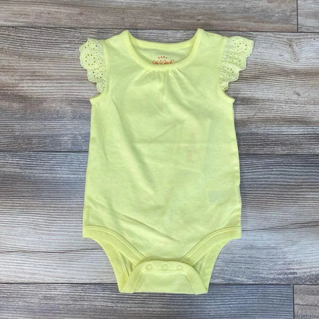 NEW Cat & Jack Eyelet Sleeve Bodysuit sz 3-6m - Me 'n Mommy To Be