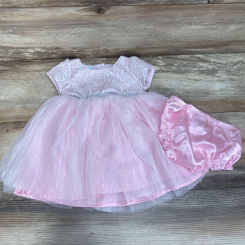Nannette Baby 2pc Floral Tulle Dress & Bloomers sz 3-6m - Me 'n Mommy To Be