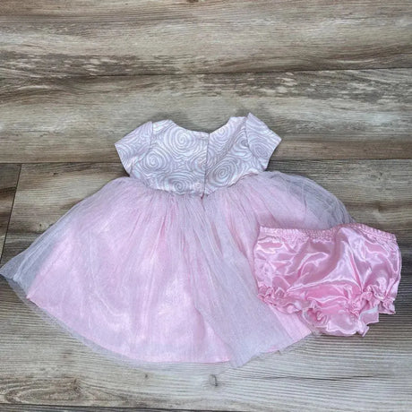 Nannette Baby 2pc Floral Tulle Dress & Bloomers sz 3-6m - Me 'n Mommy To Be