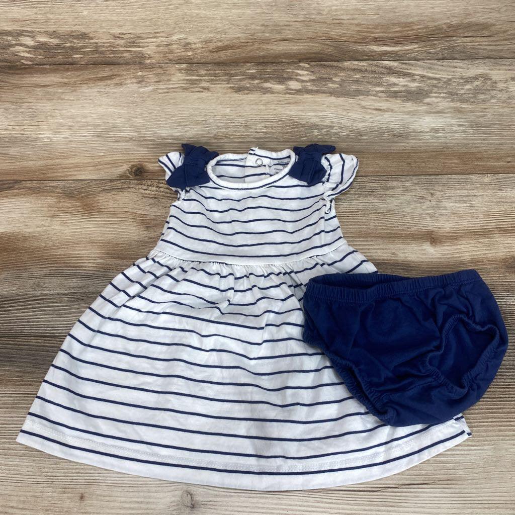 Carter's 2Pc Striped Dress & Bloomers sz 9M - Me 'n Mommy To Be