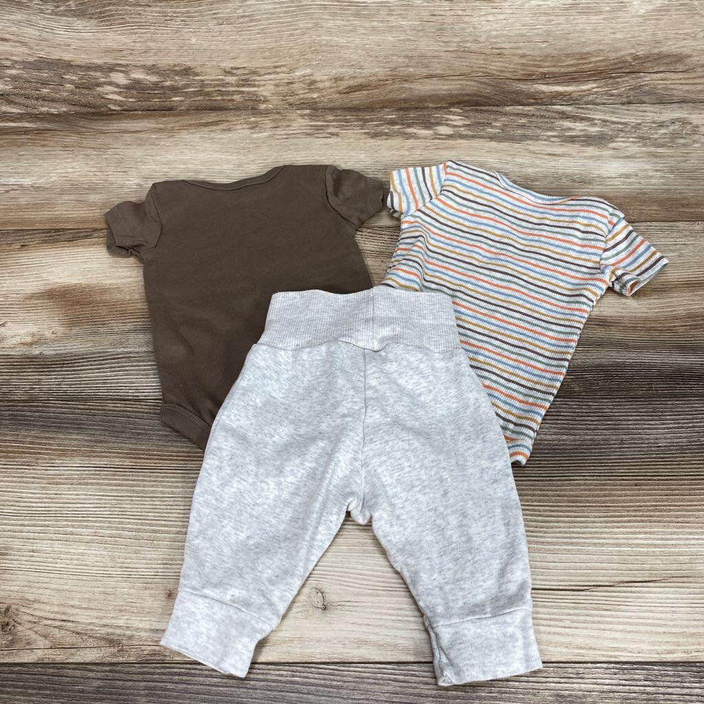 Little Planet 3pc Striped Bodysuit Set sz 3m - Me 'n Mommy To Be