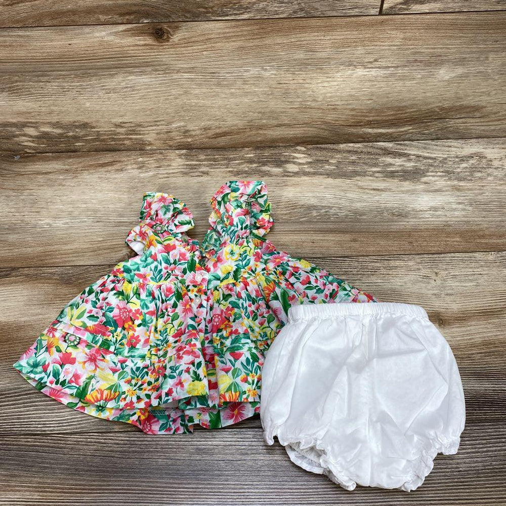 Janie & Jack 2pc Floral Top & Bloomers sz 0-3m - Me 'n Mommy To Be