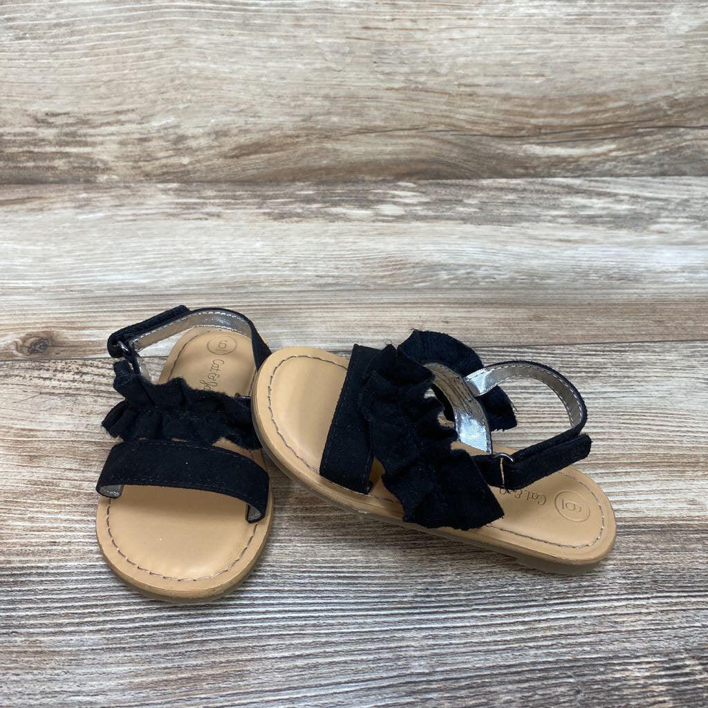 Cat & Jack Ruffle Sandals sz 6c - Me 'n Mommy To Be