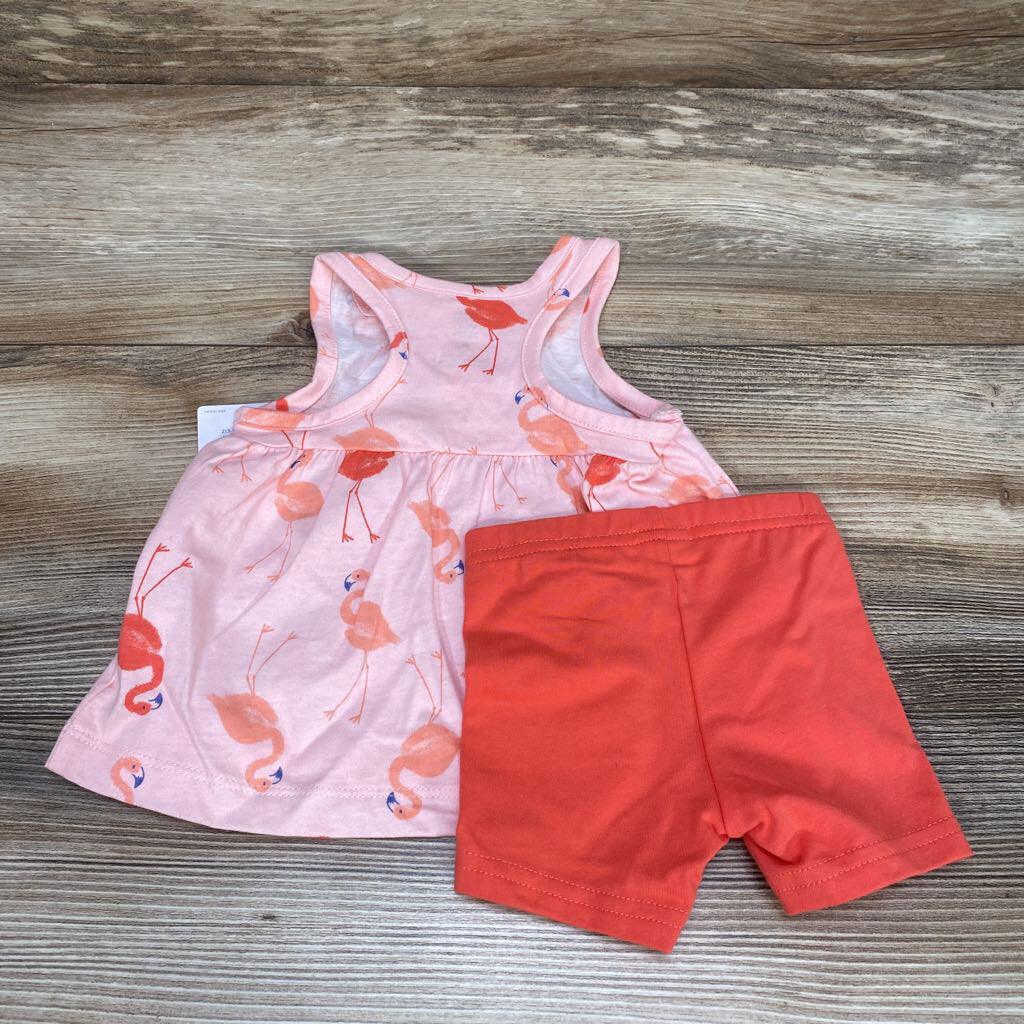 NEW Just One You Flamingo Top & Shorts sz 3m - Me 'n Mommy To Be