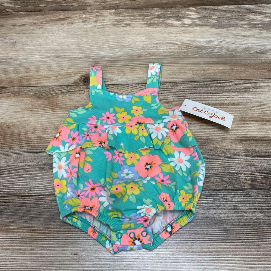 NEW Cat & Jack Floral Sunsuit sz NB - Me 'n Mommy To Be