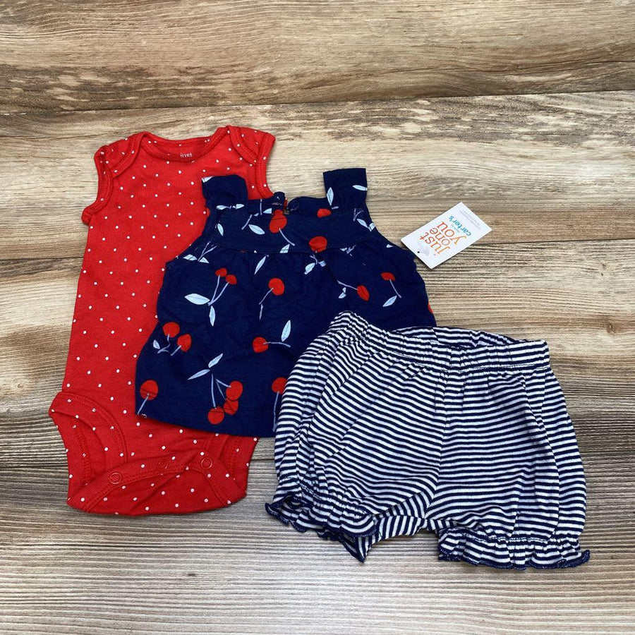 NEW Just One You 3pc Cherries Bodysuit Set sz 3m - Me 'n Mommy To Be
