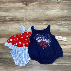 NEW Cat & Jack 3pc Born To Sparkle Romper Set sz NB - Me 'n Mommy To Be
