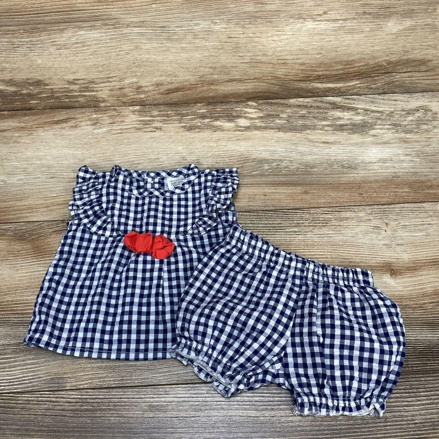 Just One You 2pc Gingham Top & Shorts sz NB - Me 'n Mommy To Be