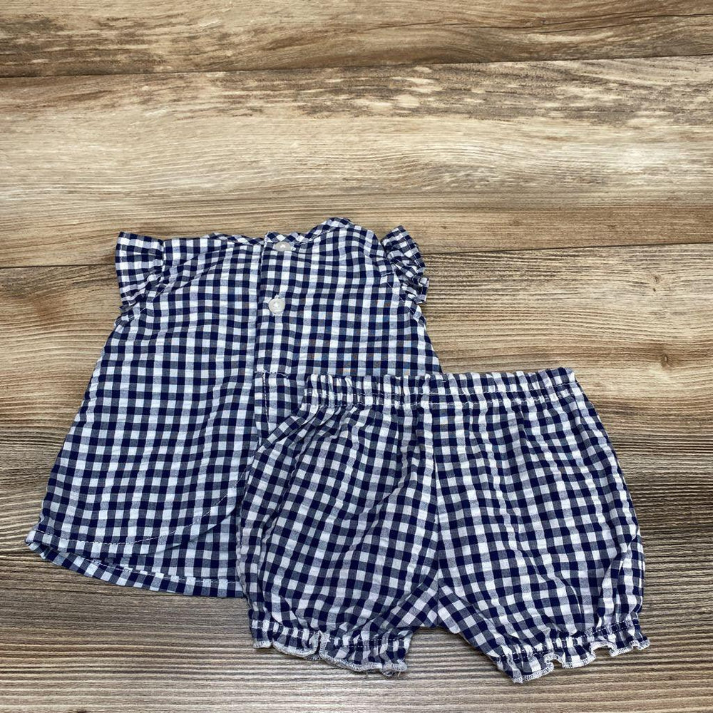 Just One You 2pc Gingham Top & Shorts sz NB - Me 'n Mommy To Be