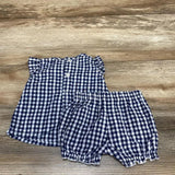 Just One You 2pc Gingham Top & Shorts sz NB - Me 'n Mommy To Be