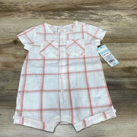 NEW Cat & Jack Plaid Shortie Romper sz 3-6m - Me 'n Mommy To Be