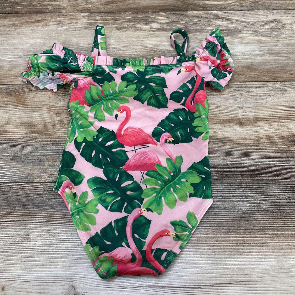Janie & Jack 1pc Smocked Tropical Flamingo Swimsuit sz 4T - Me 'n Mommy To Be