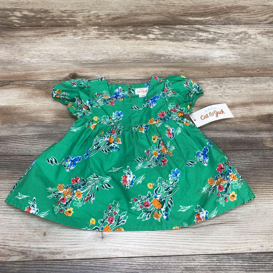 NEW Cat & Jack Floral Short Sleeve Dress sz 3-6m - Me 'n Mommy To Be