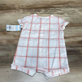 NEW Cat & Jack Plaid Shortie Romper sz 3-6m - Me 'n Mommy To Be