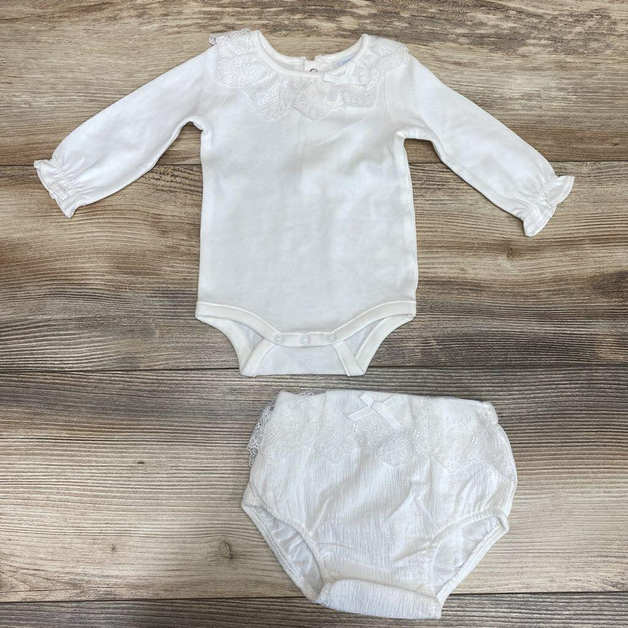 Edgehill Collection 2pc Bodysuit & Lace Trim Diaper Cover sz NB - Me 'n Mommy To Be
