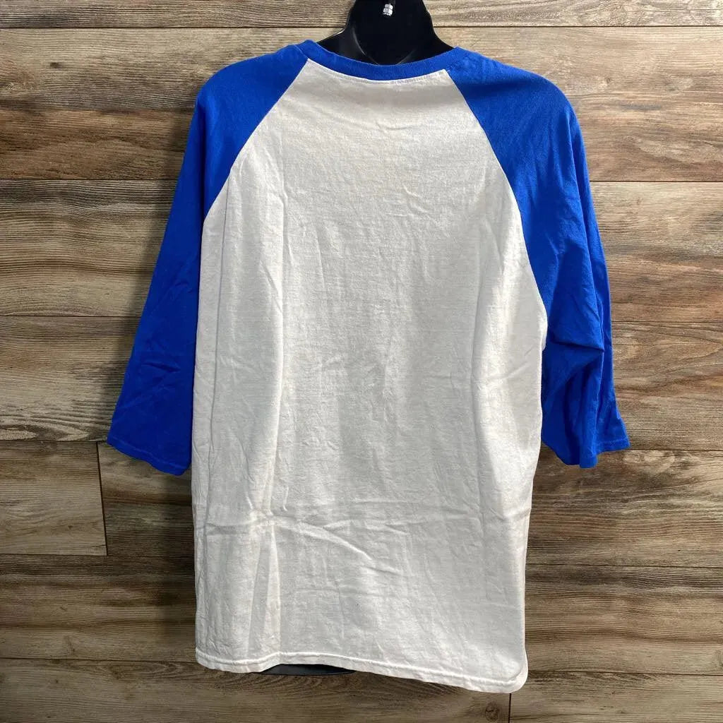 Baseball Maternity Tee in Blue