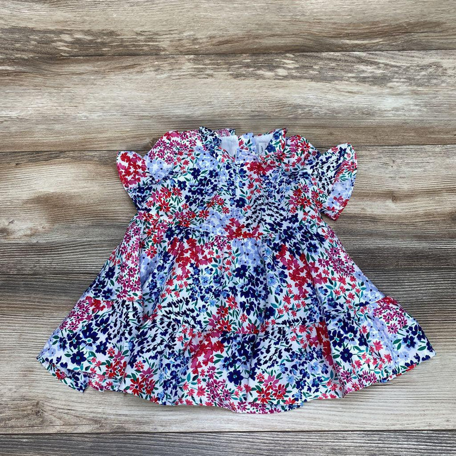 NEW Janie & Jack Floral Ruffle Cuff Dress sz 6-12m - Me 'n Mommy To Be