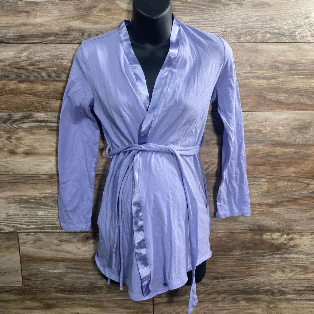 Motherhood Satin Trim Robe sz Small - Me 'n Mommy To Be