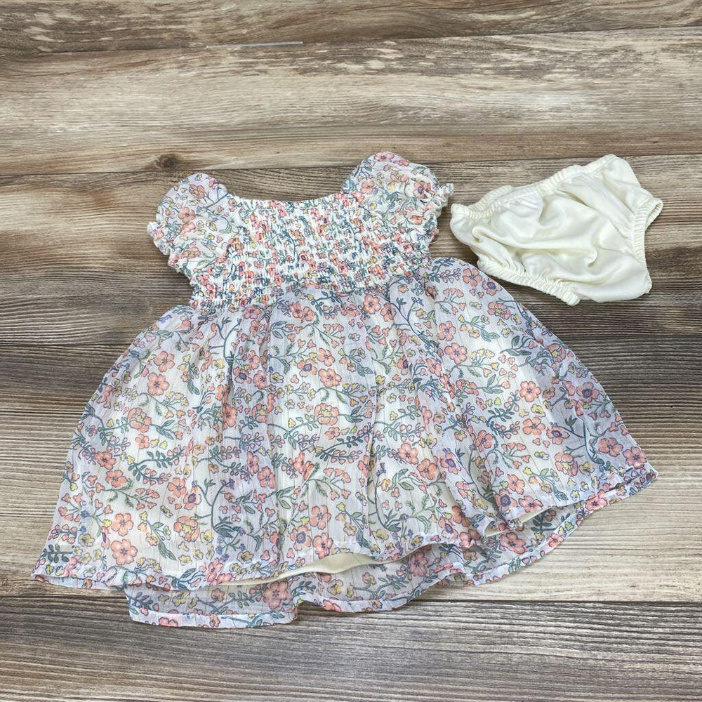 Nannette Baby 2pc Floral Dress & Bloomers sz 0-3m - Me 'n Mommy To Be