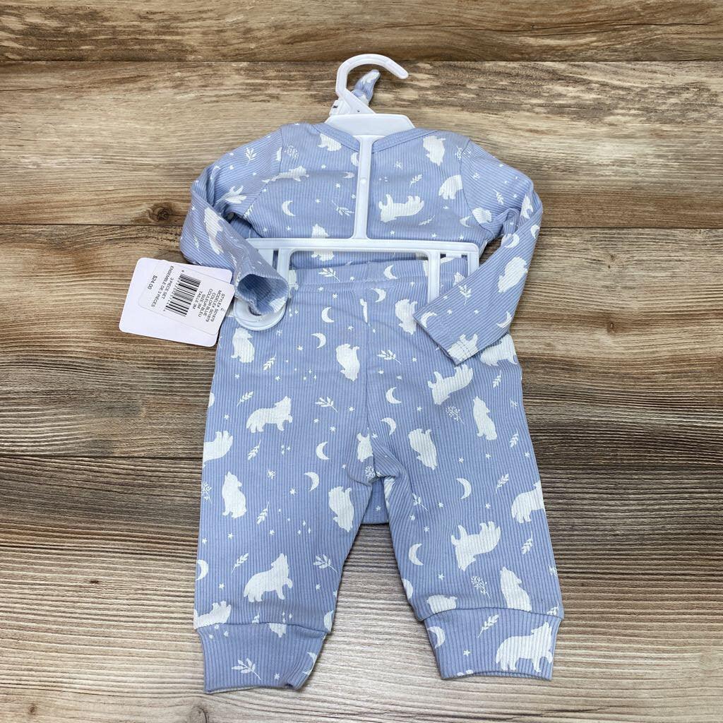 NEW Sterling Baby 3pc Bodysuit + Pants + Hat sz 3m - Me 'n Mommy To Be