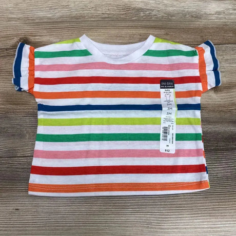 NEW Okie Dokie Rainbow Stripe T-Shirt sz 3m - Me 'n Mommy To Be