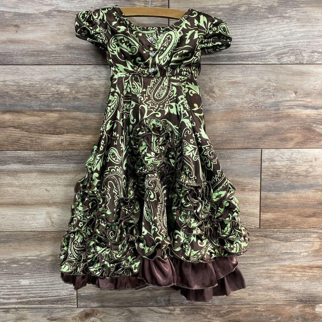 Dew Drops Couture Paisley Ruffle Dress sz 2T - Me 'n Mommy To Be