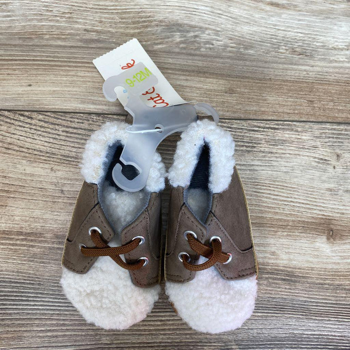 NEW Cat & Jack Sherpa High-Top Crib Shoes sz 9-12m - Me 'n Mommy To Be