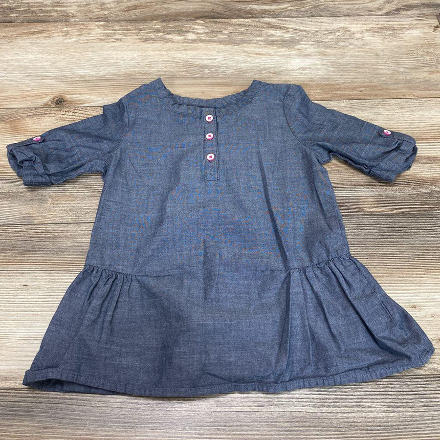 Cat & Jack Henley Chambray Top sz 4T - Me 'n Mommy To Be