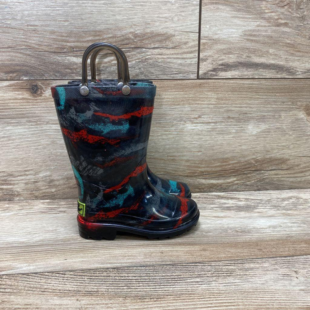 Western Chief Deep Water Light Up Rainboots sz 6c - Me 'n Mommy To Be