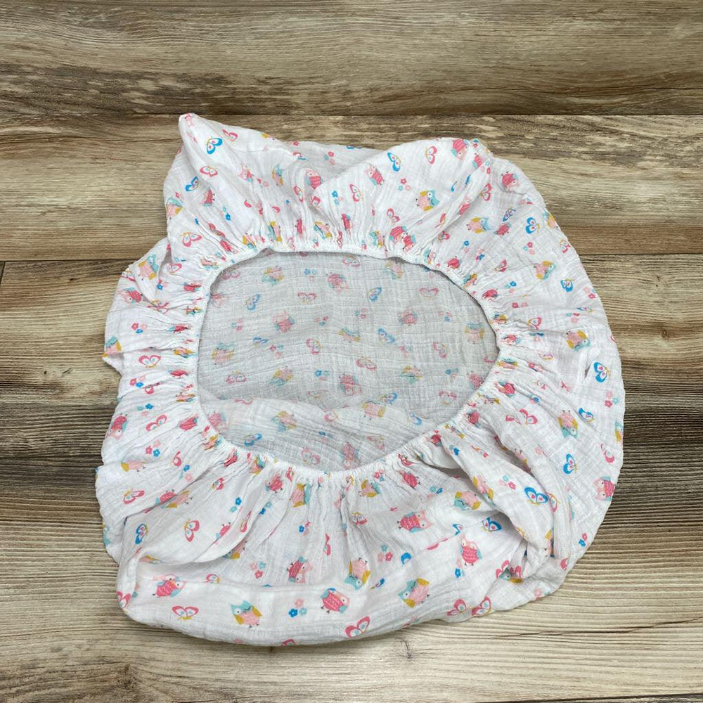 Summer Muslin Changing Pad Cover, What a Hoot - Me 'n Mommy To Be