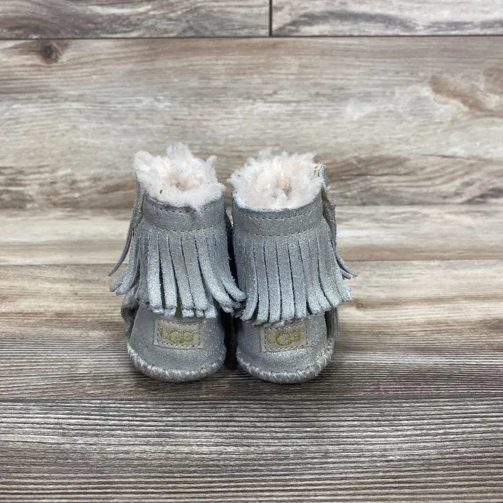 UGG Branyon Fringe Boots sz 2/3c - Me 'n Mommy To Be