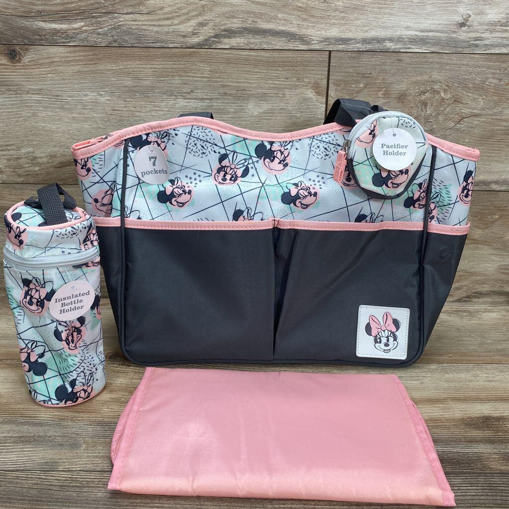 NEW Disney Baby Minnie Mouse Diaper Bag - Me 'n Mommy To Be