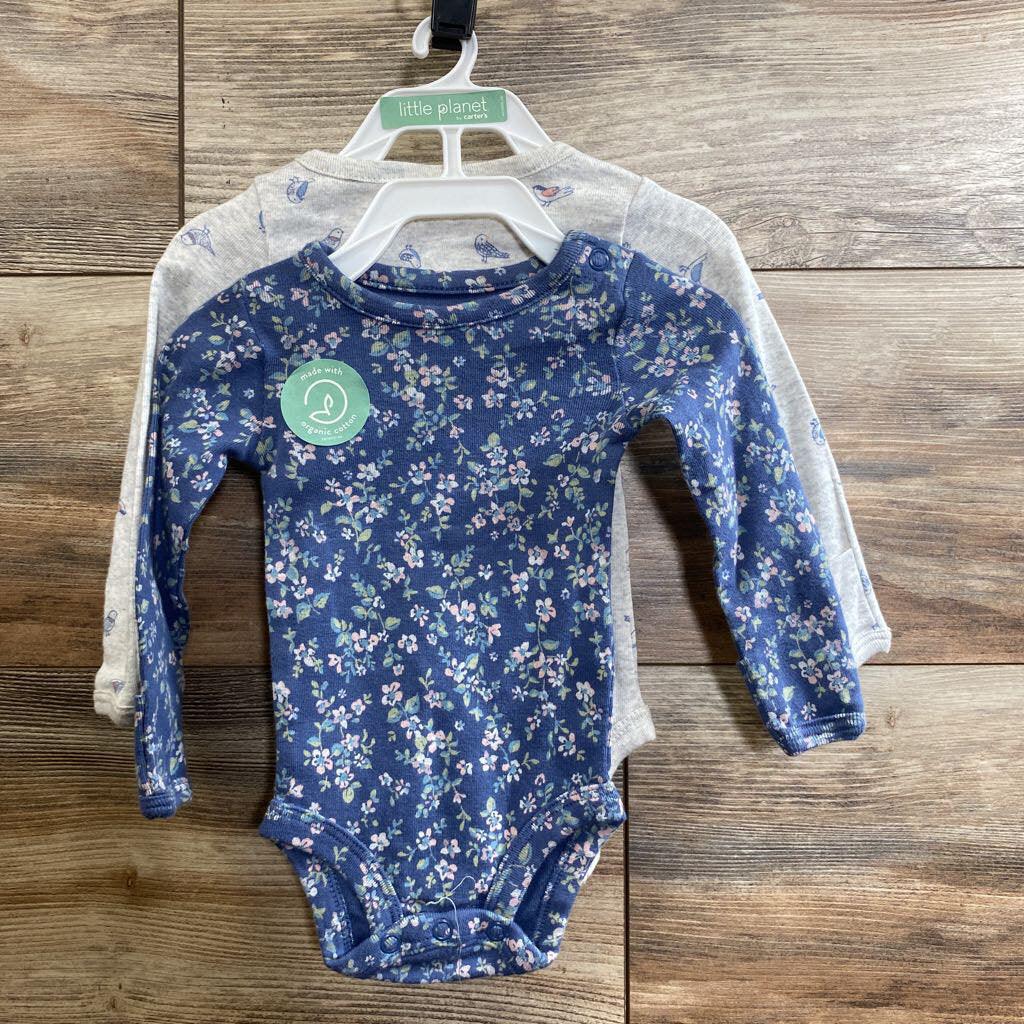 NEW Little Planet 2Pk Organic Bodysuits sz 6m - Me 'n Mommy To Be