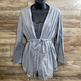 Bump In The Night 2pc Robe & Striped Tank Top sz XL - Me 'n Mommy To Be