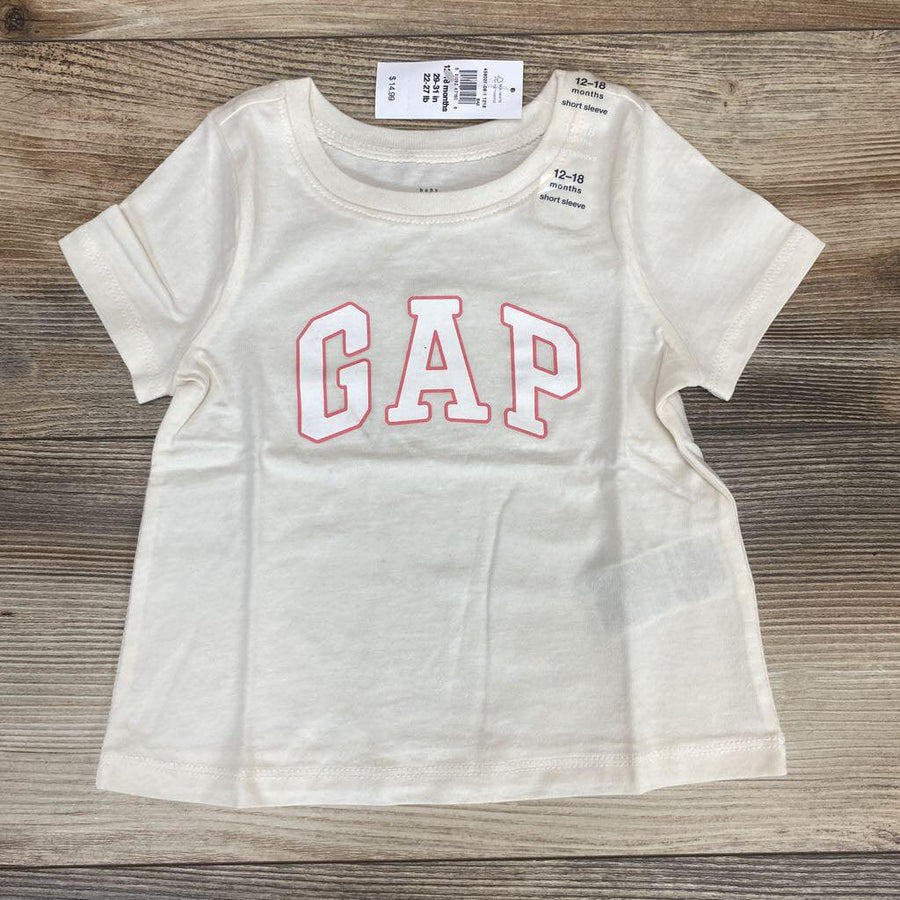 NEW Baby Gap Logo T-Shirt-Ivory Cream Frost sz 12-18m - Me 'n Mommy To Be