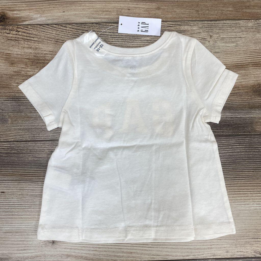 NEW Baby Gap Logo T-Shirt-Ivory Cream Frost sz 12-18m - Me 'n Mommy To Be